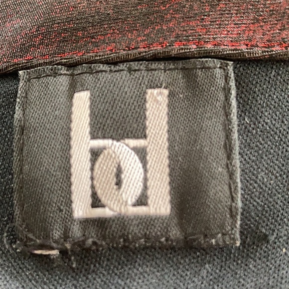 Vintage 90’s stretch burgundy Gown with metallic sheen Size 10 - Picture 13 of 13